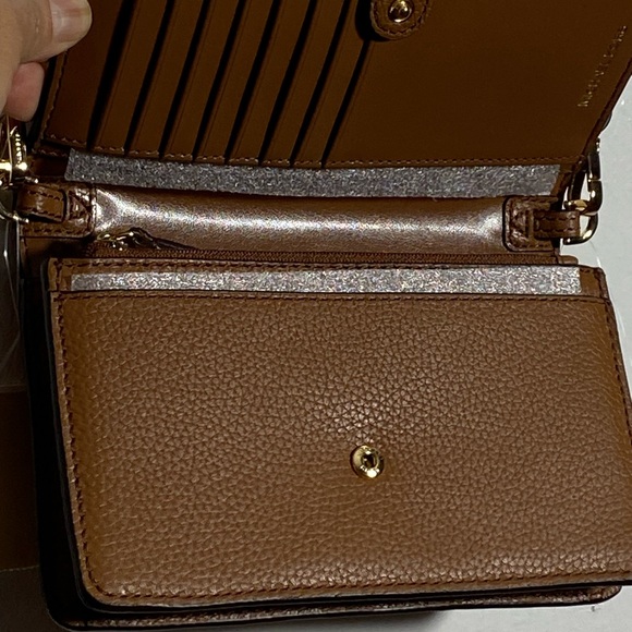 Michael Kors Tan Leather Crossbody Bag - Picture 8 of 12